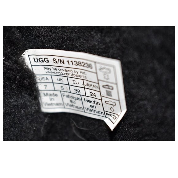 New! UGG Naiyah Back Tie Boot Booties Black Size 7 1138236 DD436 - Picture 7 of 7